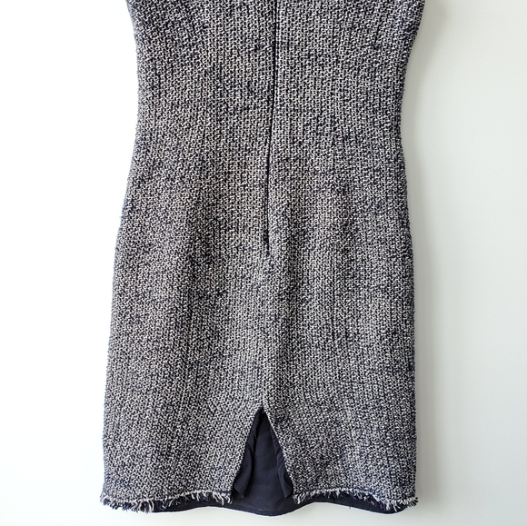 Rebecca Taylor Navy Confetti Tweed Dress in 0 - Picture 6 of 7